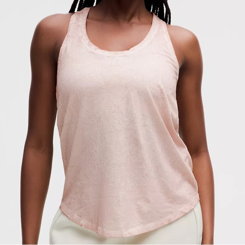 Lululemon Athletica Light Tan Marble Tank Top